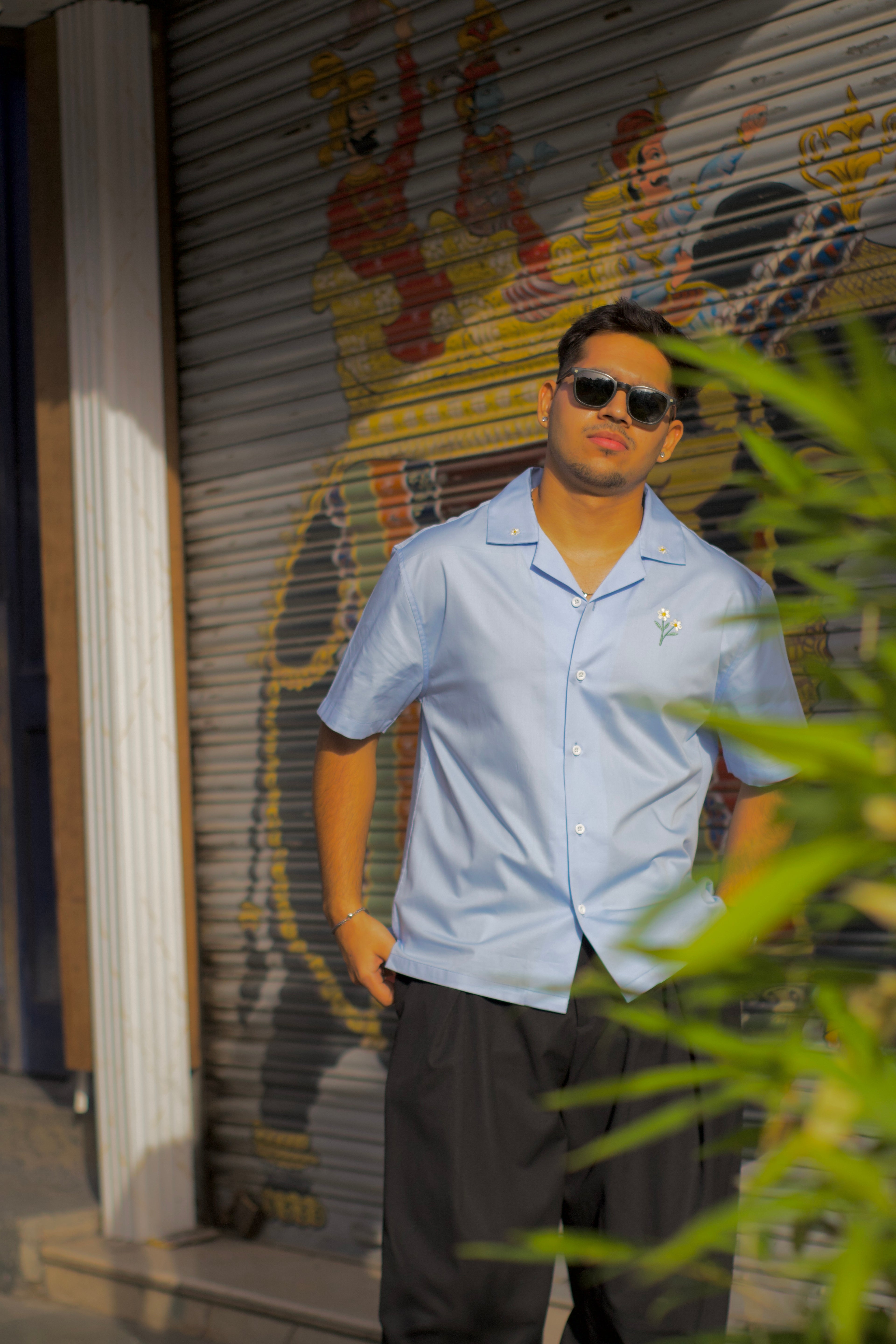 Azure Bloom Shirt